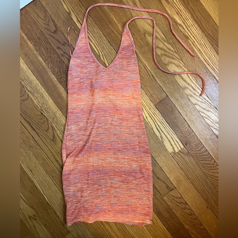 Bershka halter dress worn once xs